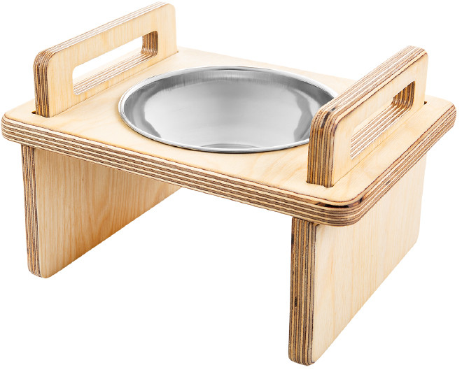 ظرف آب و غذای کامپلای وود مدل پانزی سایز 2