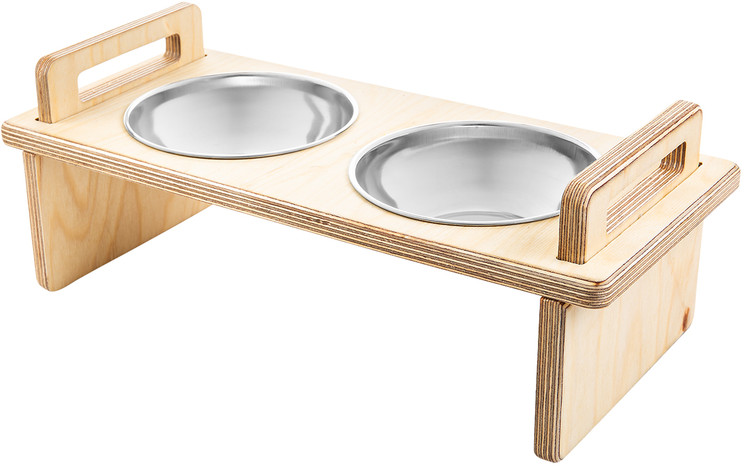 ظرف آب و غذای کامپلای وود مدل پانزی سایز 3