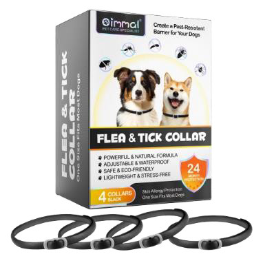 قلاده ضد کک و کنه سگ اویمال مشکی یک عددی