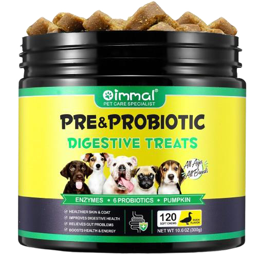 تشویقی جویدنی پروبیوتیک سگ اویمال با طعم اردک ۱۲۰ عددی